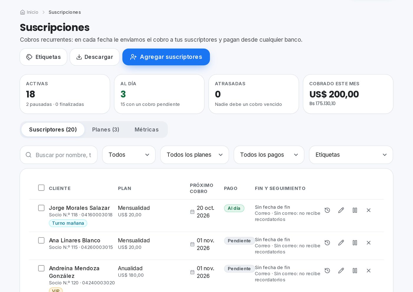 Membresías en el portal de QuickPay para gimnasios y clubes